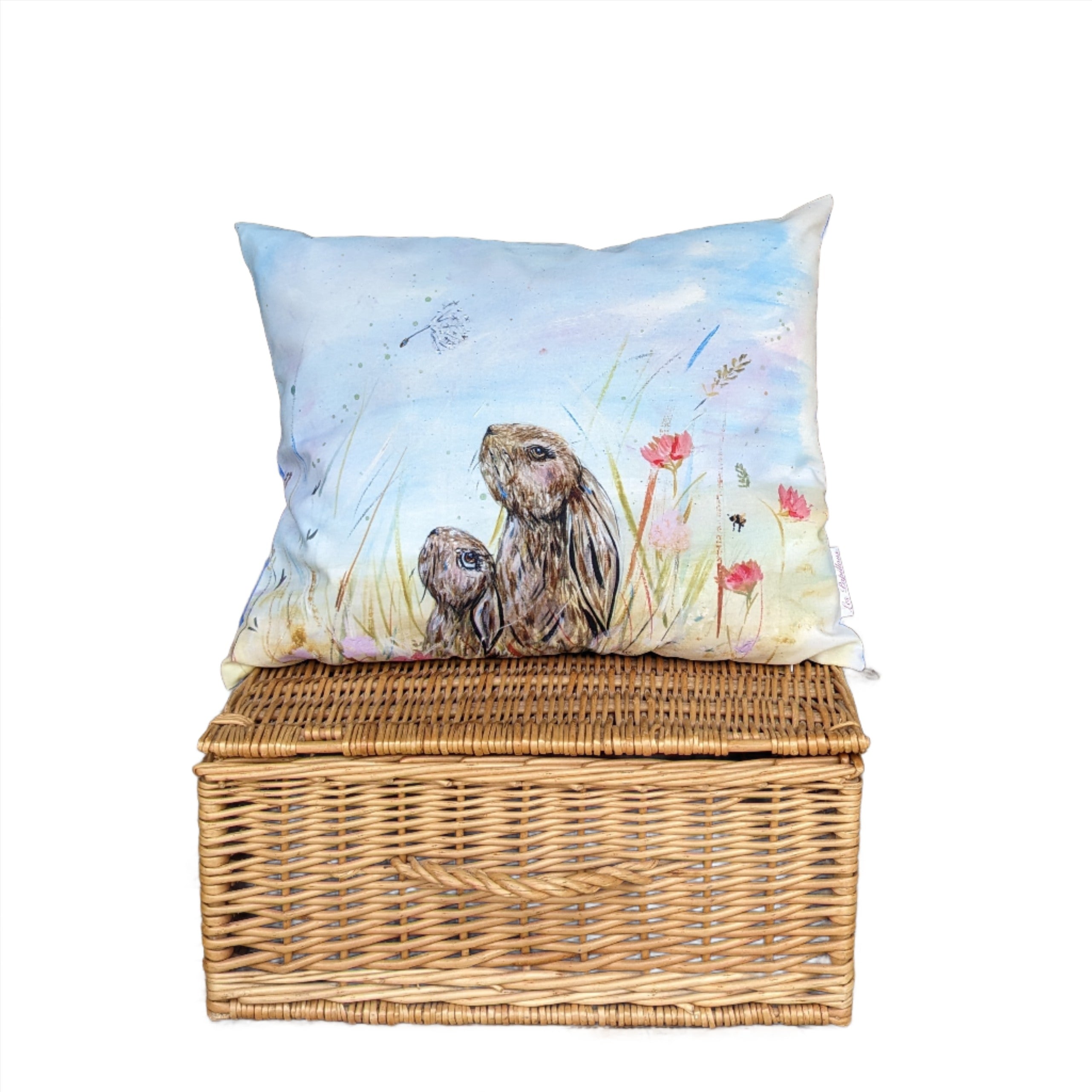Hare How Much Do I Love You Outdoor Cushion