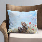 Load image into Gallery viewer, Hare How Much Do I Love You Outdoor Cushion
