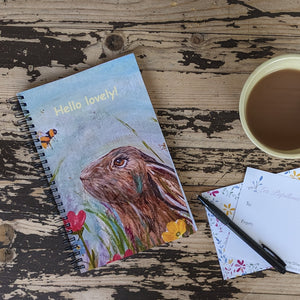 Hello Lovely Bee & Hare Notebook