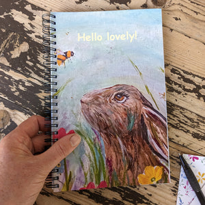 Hello Lovely Bee & Hare Notebook