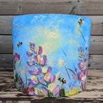 Load image into Gallery viewer, Happy Bumblebee Bees Irish Made Lampshade.
