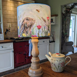Load image into Gallery viewer, Irish Hare and Bumblebee Lampshade
