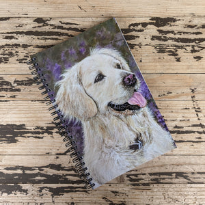 Golden Retriever Notebook (with a free bookmark)