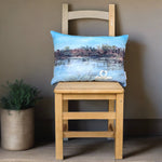 Load image into Gallery viewer, Irish made velvet art cushion by Caroline Dilworth from Les Papillons in Northern Ireland
