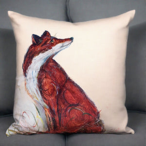 Fox and Bee Cushion