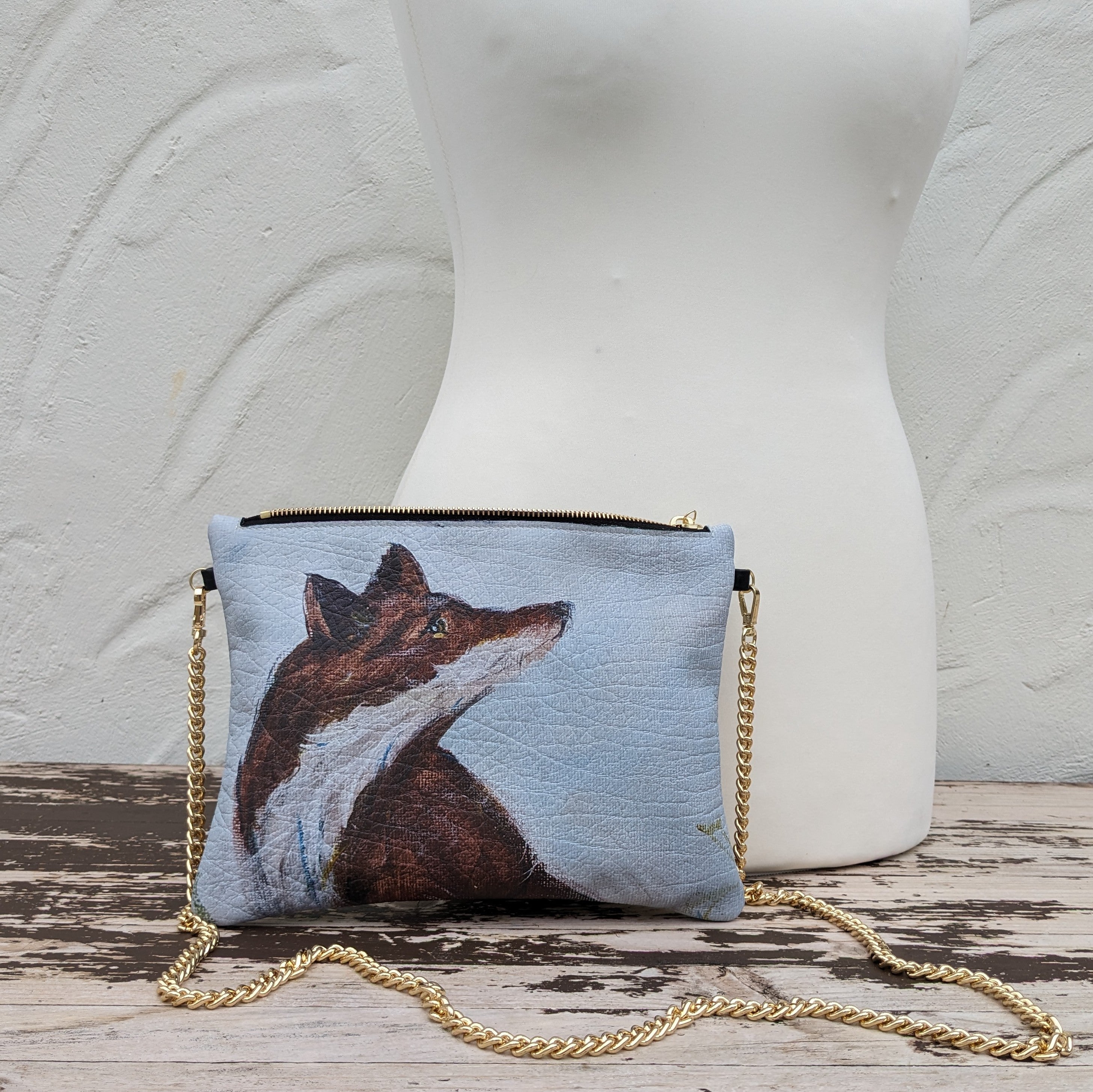 Fox Nappa Leather Handbag