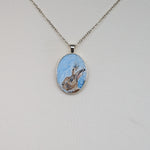Load image into Gallery viewer, Irish Hare Painted Necklace
