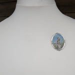 Load image into Gallery viewer, Irish Hare Painted Brooch
