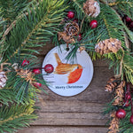 Load image into Gallery viewer, Robin merry christmas tree decoration by Les Papillons
