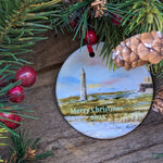 Load image into Gallery viewer, Christmas tree ornament of Devenish Island monastic site, Lough Erne.  Fermanagh
