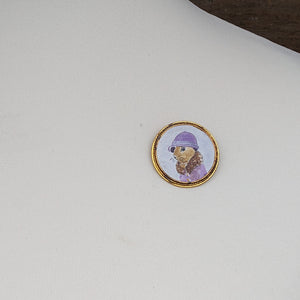 Cute Hare Brooch
