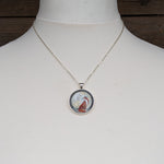 Load image into Gallery viewer, Fox in Moonlight Painted Necklace

