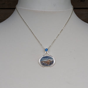 The Sperrins from the Gortin Glens Painted Necklace