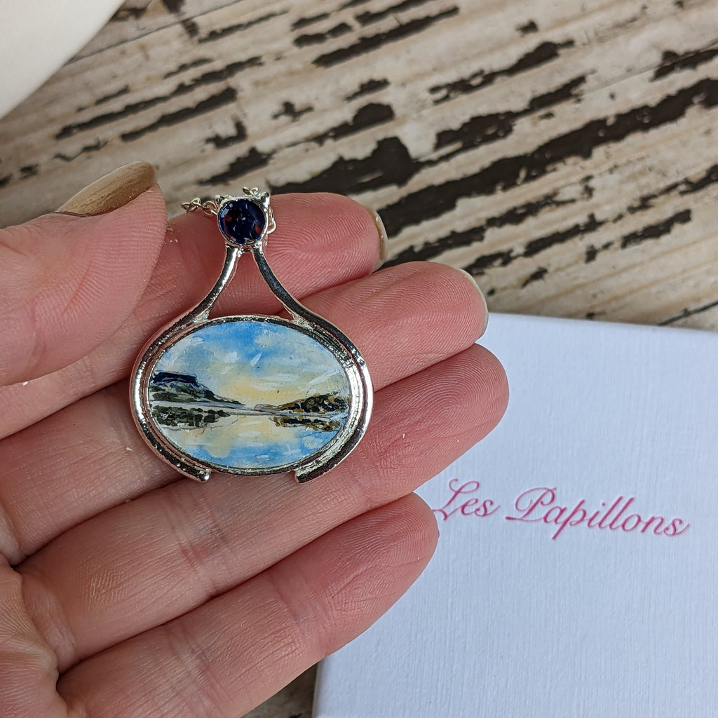 Castle Archdale forest, Lough Erne Painting necklace
