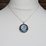Load image into Gallery viewer, The Moon and The Ocean Painted Necklace

