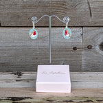 Load image into Gallery viewer, painted robin earrings. made in ireland
