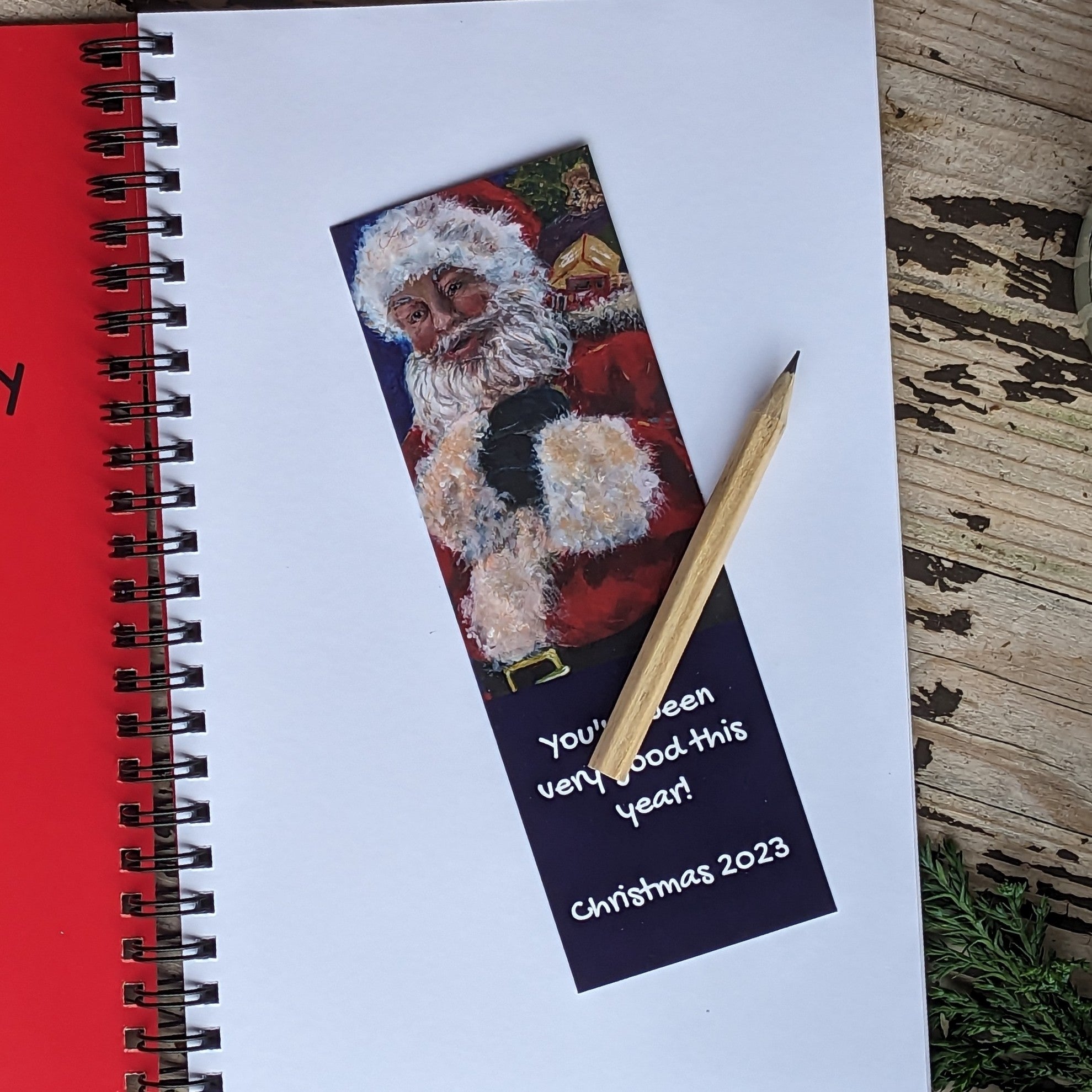 Santa Claus Notebook and Bookmark