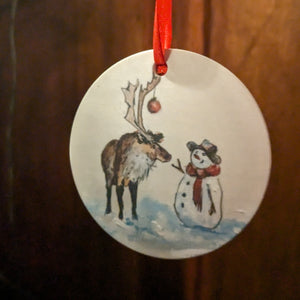Rudolph & Snowman Christmas Decoration