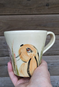hare mug handmade in Ireland