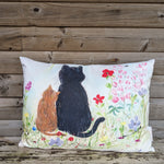 Load image into Gallery viewer, Outdoor Cushion (Cat and Kitten)
