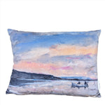 Load image into Gallery viewer, Lough Erne velvet cushion, County Fermanagh by Les Papillons
