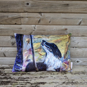 Working Collie (Sheepdog) Velvet Cushion