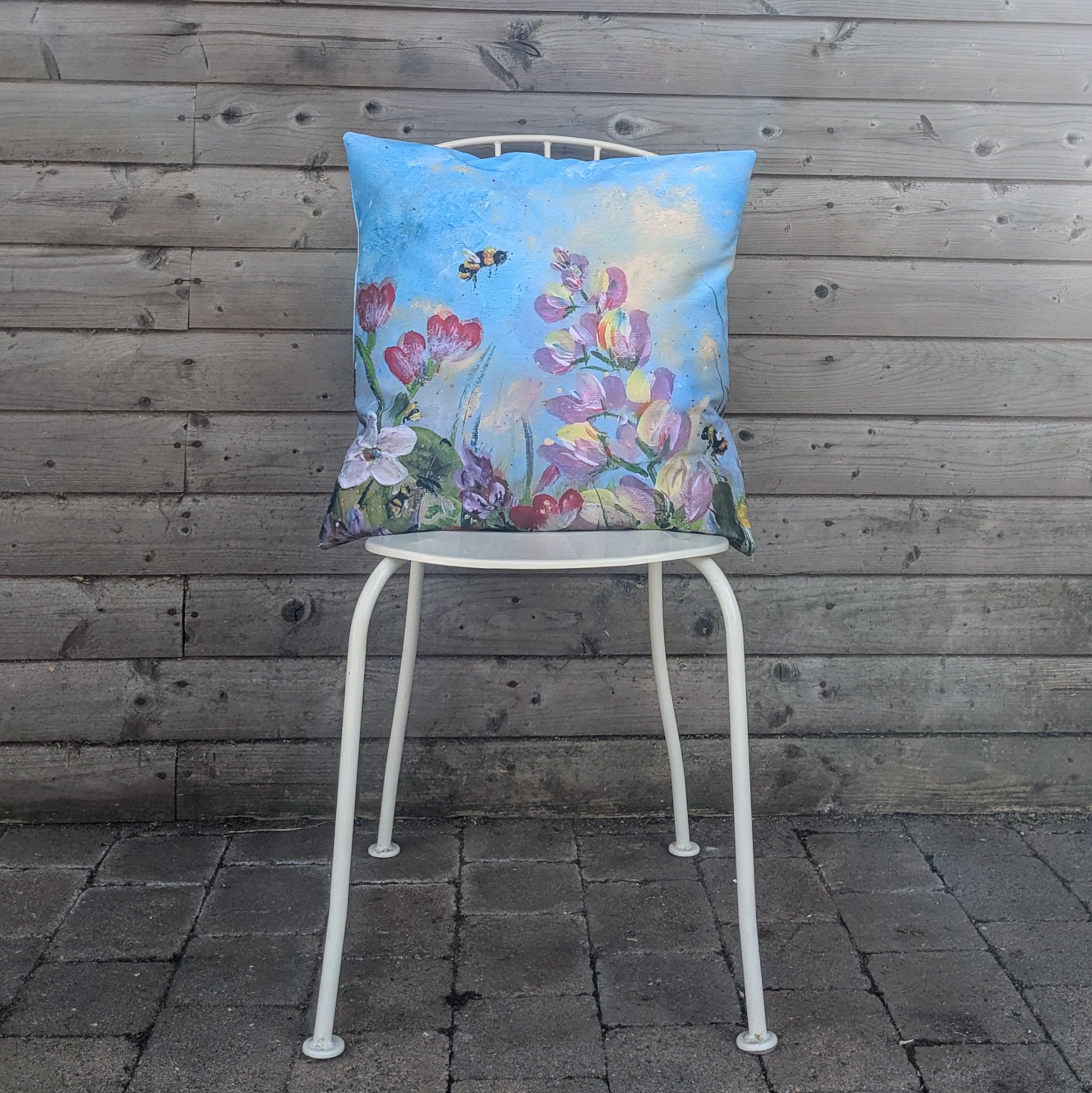 Irish Cottage Garden Outdoor Cushion