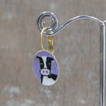 Load image into Gallery viewer, Painted Cow Earrings
