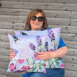 Load image into Gallery viewer, Lavender Cottage Garden Outdoor Cushion
