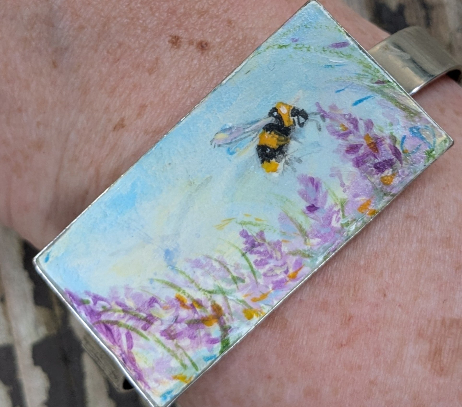 Bee & Lavender Bangle