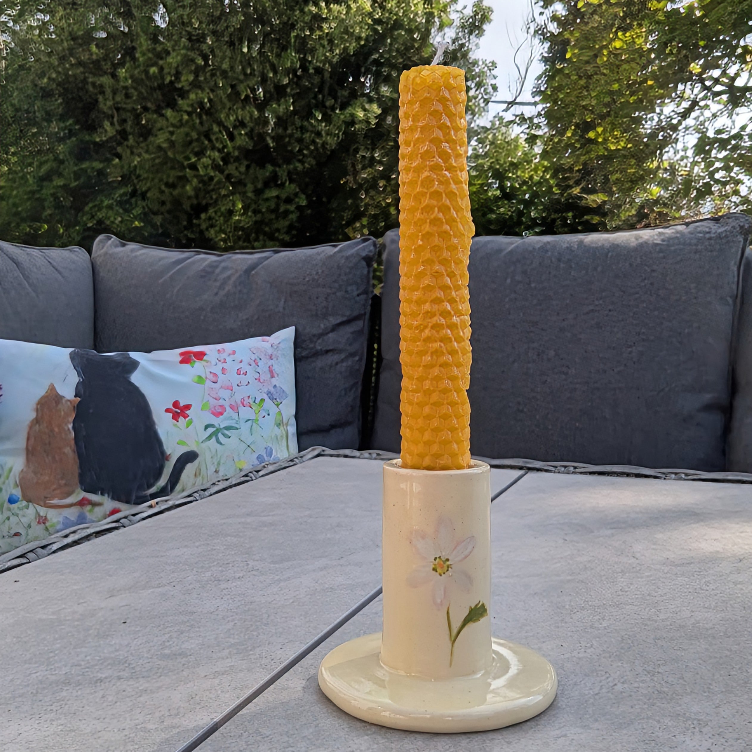 Daisy Candle Stick & Bud Vase