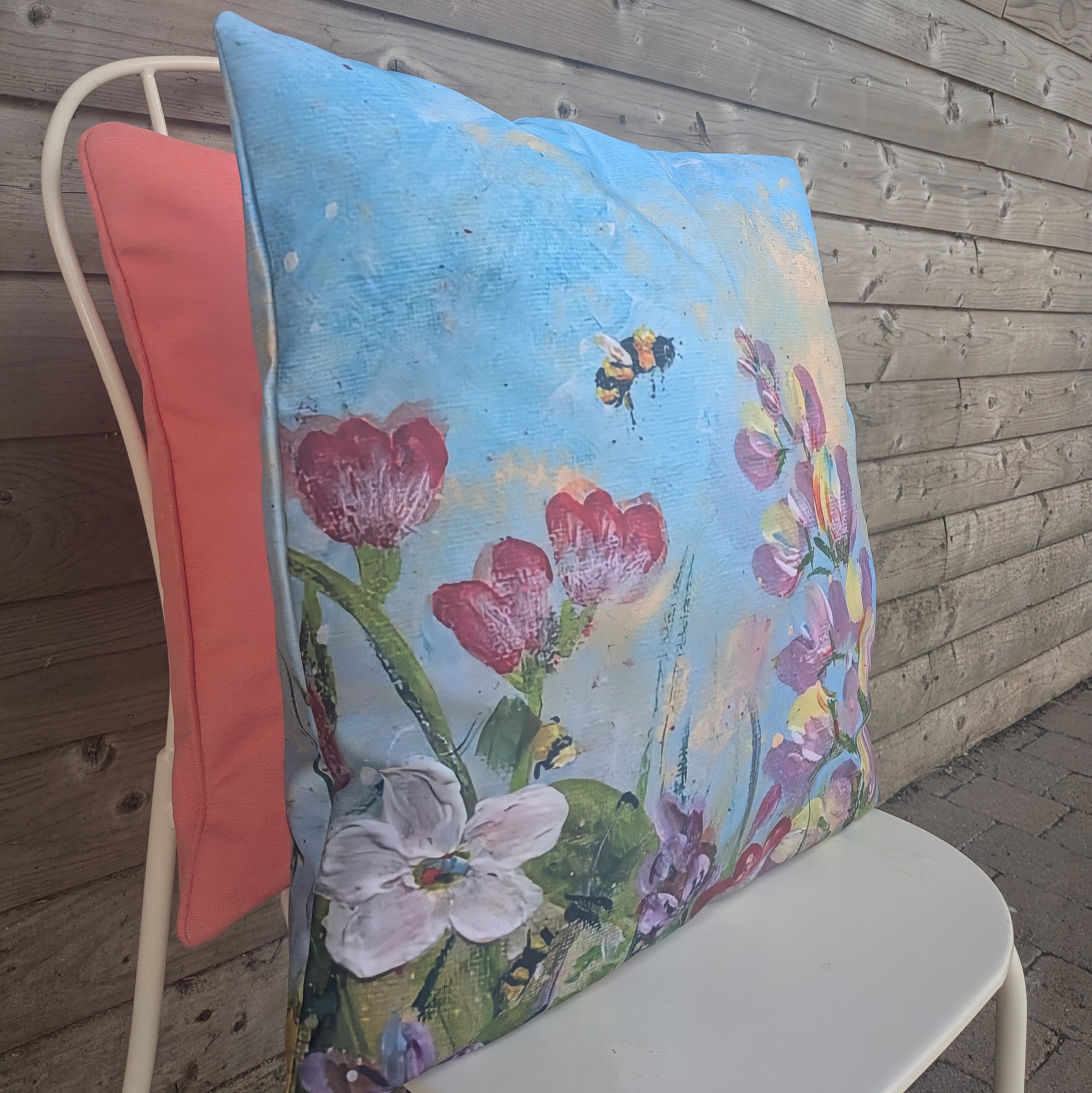 Irish Cottage Garden Outdoor Cushion