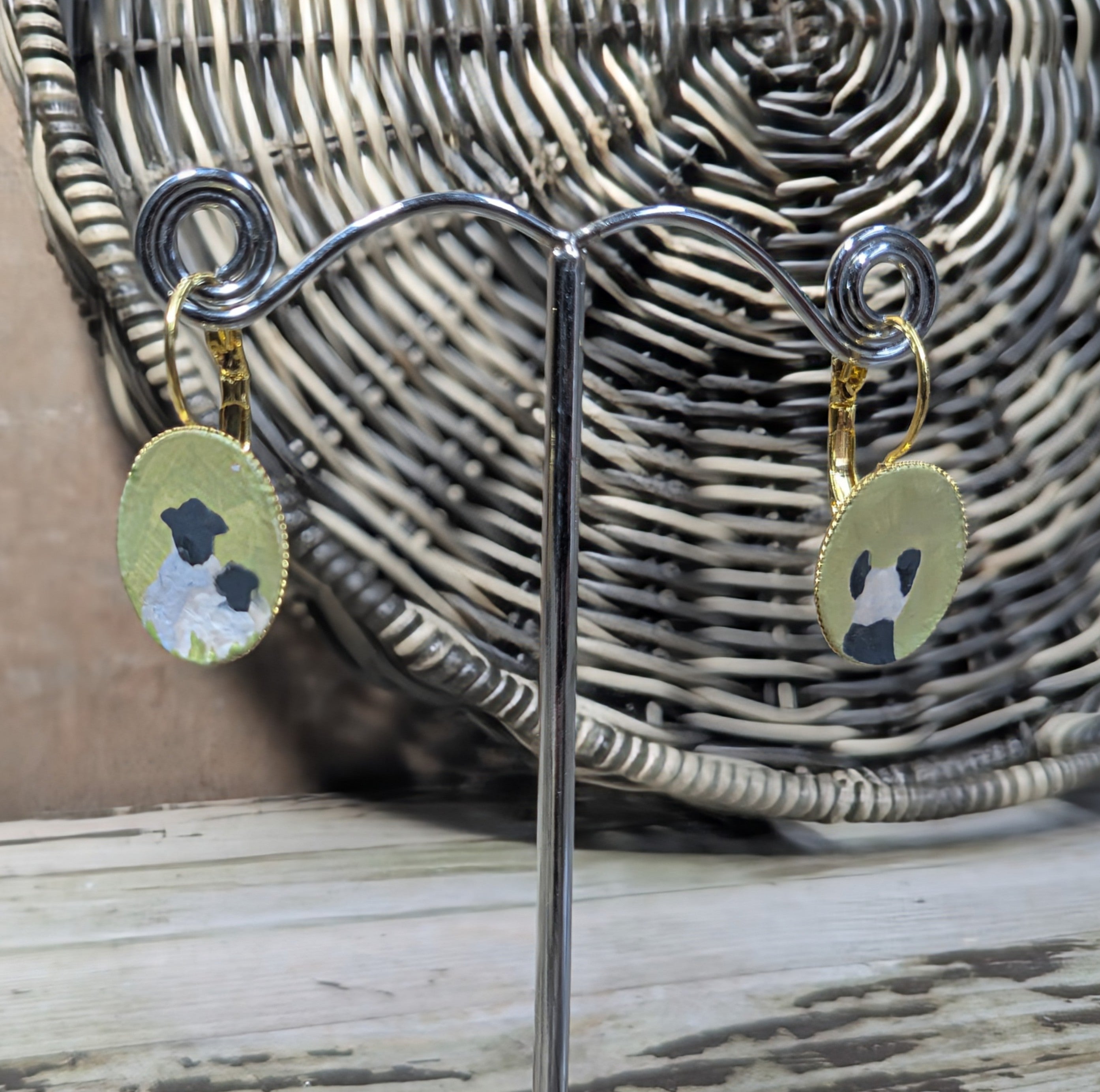 Collie & Lost Sheep Earrings