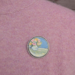Bouquet of Peonies Brooch