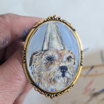 Load image into Gallery viewer, Commission a Brooch Pet Portrait
