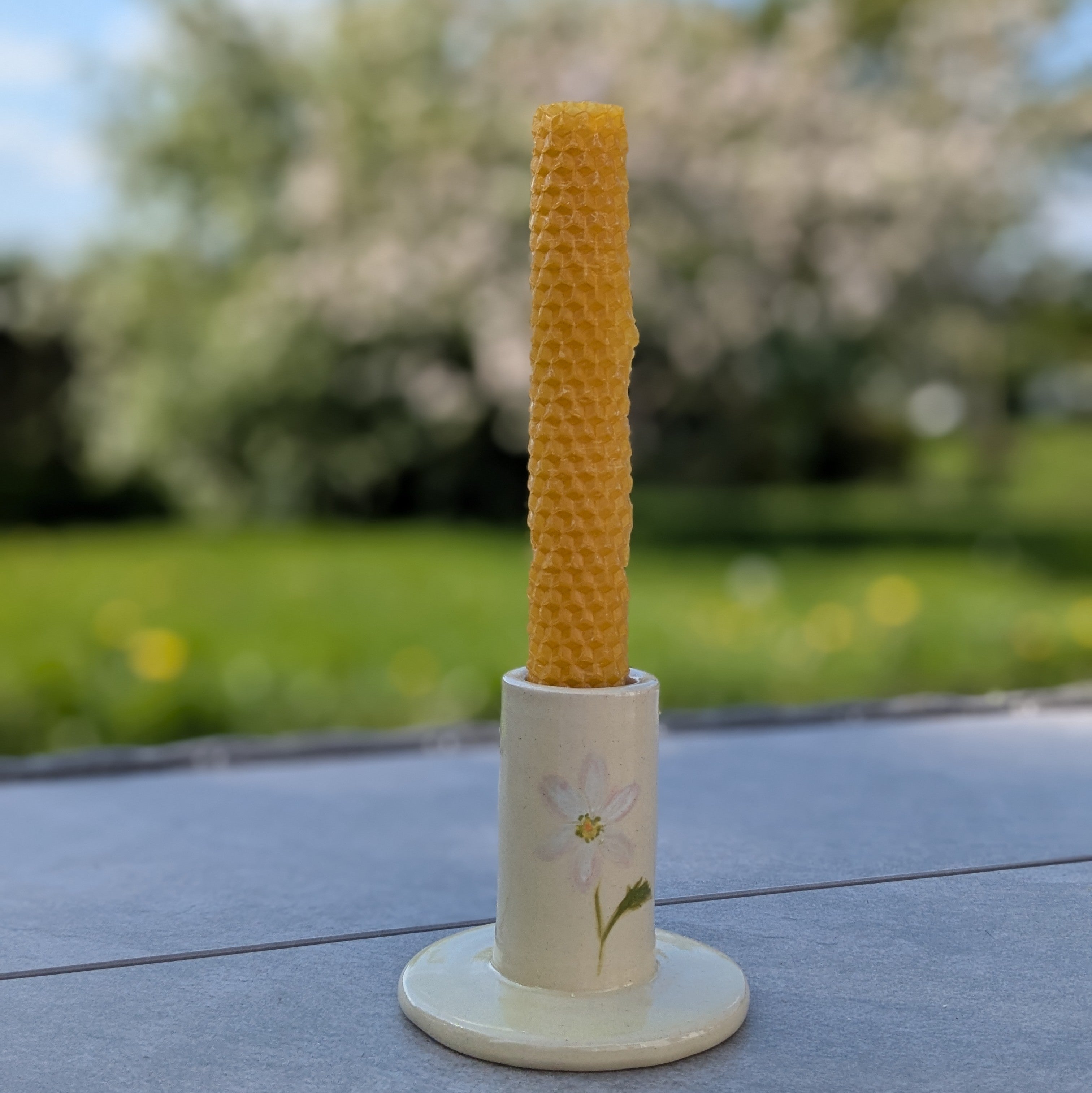 Daisy Candle Stick & Bud Vase