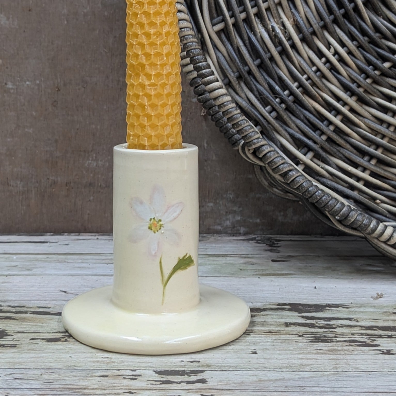 Daisy Candle Stick & Bud Vase