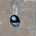 Load image into Gallery viewer, Painted Moon and Ocean Earrings

