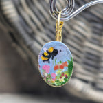 Load image into Gallery viewer, Painted Earrings (Bee)
