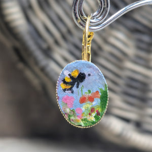 Painted Earrings (Bee)