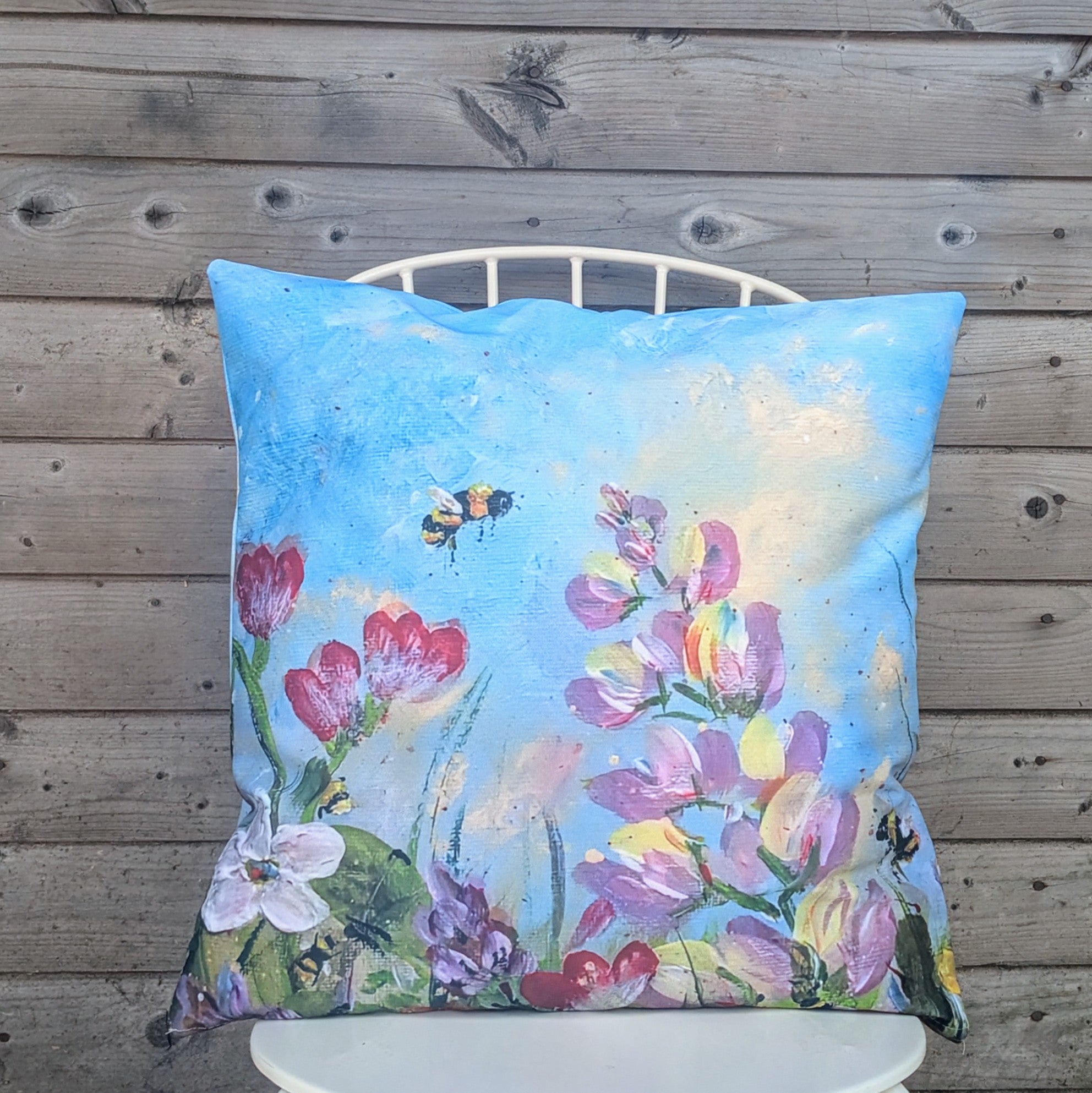 Irish Cottage Garden Outdoor Cushion