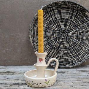 Traditional Candle Stick (Bright Flowers)