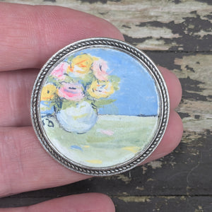 Bouquet of Peonies Brooch