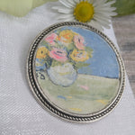 Load image into Gallery viewer, Bouquet of Peonies Brooch
