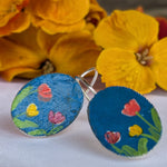Load image into Gallery viewer, Painted Tulip Earrings
