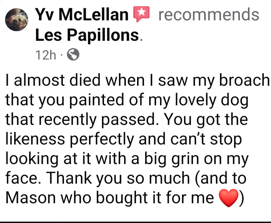 Commission a Brooch Pet Portrait