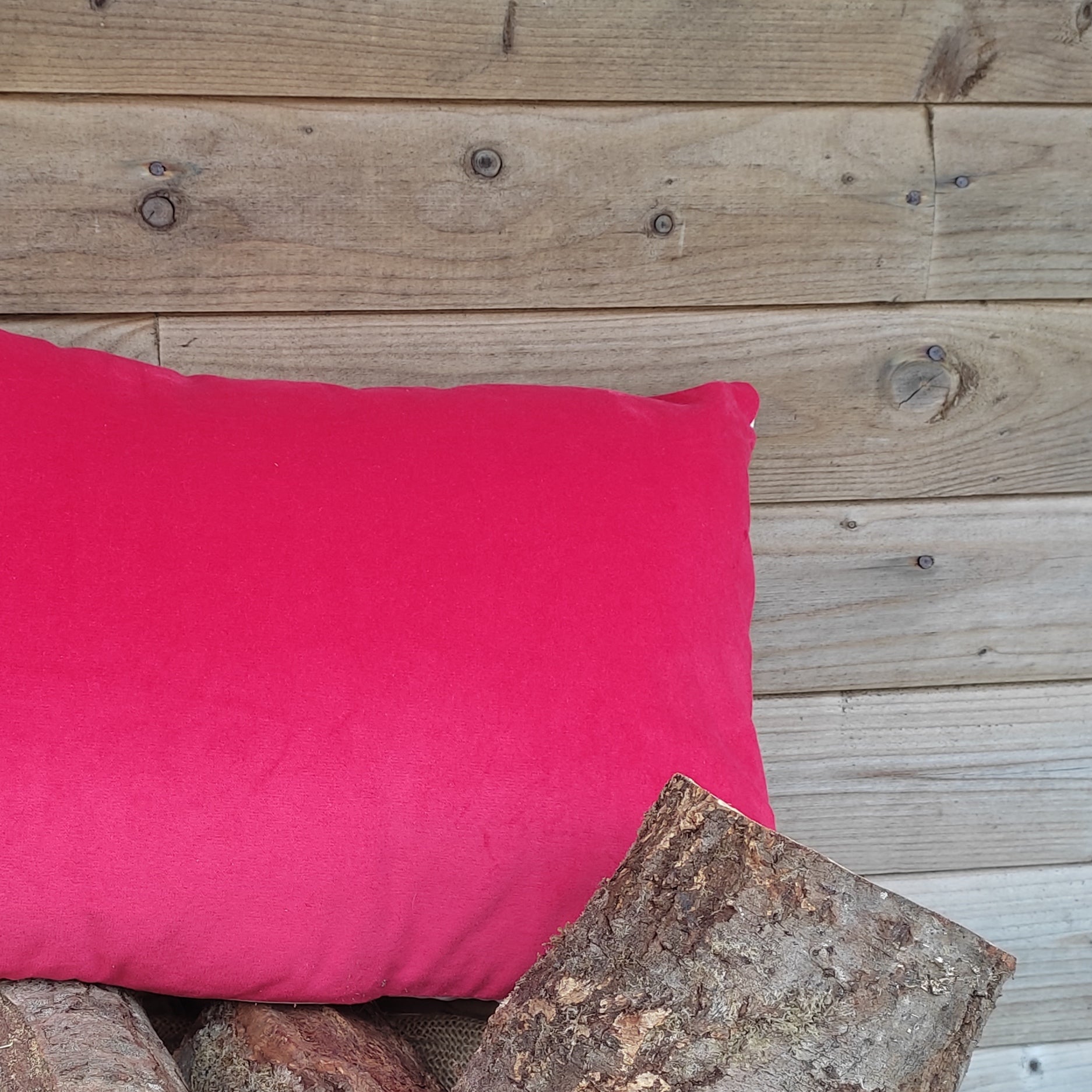 Little Robin Bolster Cushion (Robins appear when loved ones are near)