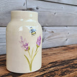 Load image into Gallery viewer, Lavender and Bee Milk Bottle Jug/Vase
