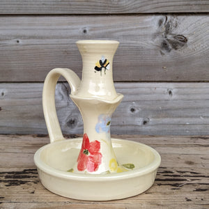 Traditional Candle Stick (Bright Flowers)