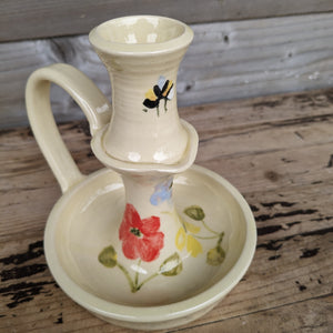 Traditional Candle Stick (Bright Flowers)